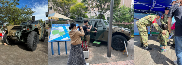 自衛隊車両展示・撮影ブースイメージ