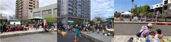 桜咲くテラス（品川橋広場）イメージ